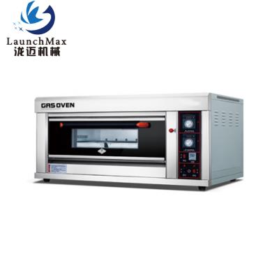 China 2020 Hotels 1 Deck 3 Trays Mechanical Panel Single Electric Oven Gas Baking Decks for sale