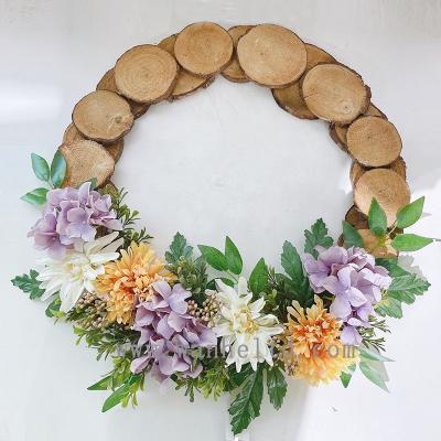 China New Decoration Peony Hydrangea Chrysanthemum Wreath - 20