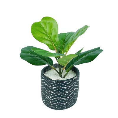 China Fiddle Leaf Fig Decorative Artificial Flowers and Plants Other Best Quality Eco-friendly Indoor Artificial Natural Small Plants for sale