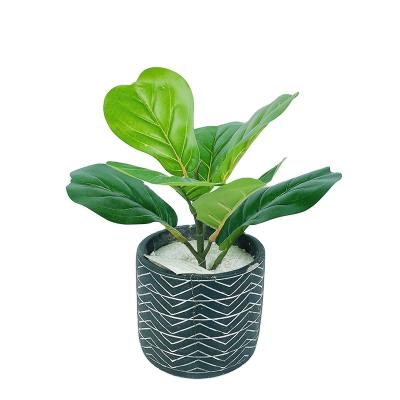 China Wholesale Cheap Price Green Plant Artificial Fiddle Leaf Tree Ficus Lyrata Decoration Eco-friendly for sale