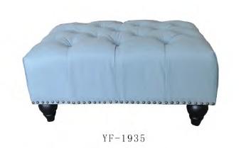 China YF-1935 wooden fabric ottoman for sale