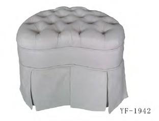 China YF-1942 wooden fabric ottoman for sale