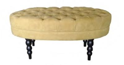 China YF-1952 wooden fabric ottoman of European style for sale