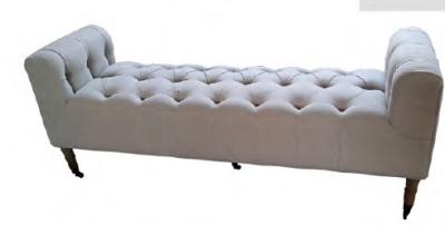 China DF-1857 elegant style fabric soft bench for sale