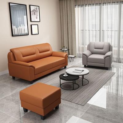 China Simple Modern Design Modular Genuine Leather Office Sectional Sofa Set Furniture Of Luxury Home Sofa Or Office 2 Seater for sale