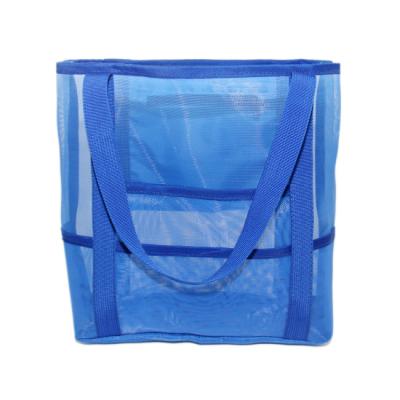 China La bolsa de asas modificada para requisitos particulares de la playa de la malla de la moda con el material de nylon para las mujeres en venta