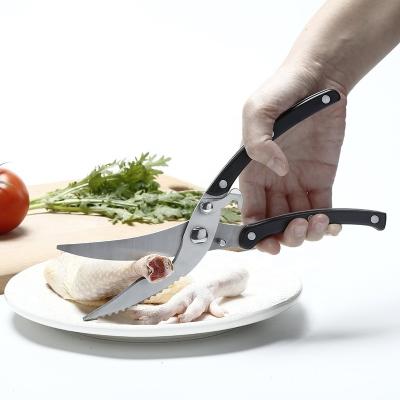 China Multifunctional Kithchen Scissors Kitchen Household Scissors Chicken Bones Mighty Kill Fish Bones Barbecue Food Scissors Artifact for sale