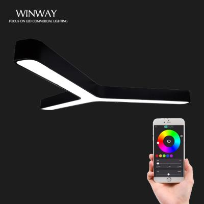 China Modern Art Unique Modern RGB Color Suspended Led Wifi Control Smart Kitchen Pendant Light New for sale