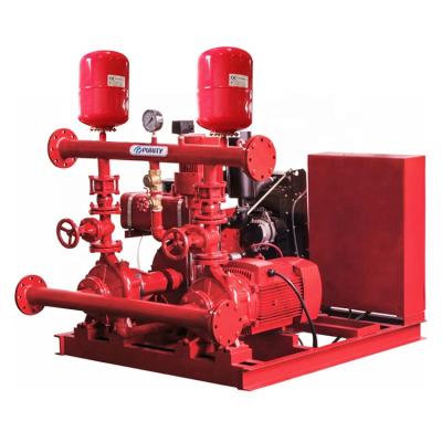 China Fire Fighting Pump System Electric Diesel Jockey Pump with Pressure Tank Fire Pump Factory 50Hz for sale