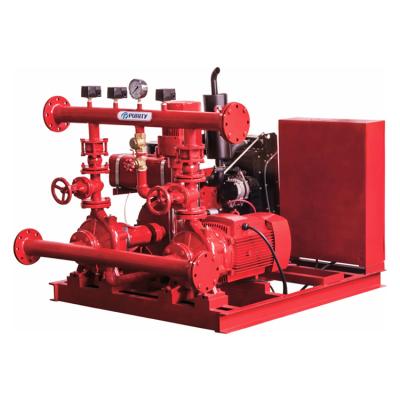 Chine PEDJ Series Fire Fighting Pump Outlet Size 25-400mm With Electric Diesel Engine And Jockey Pump à vendre