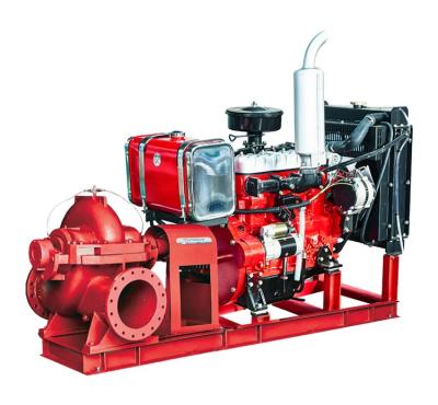 China Split Double Suction Case Pump with Diesel Engine for Fire Fighting Pricelist zu verkaufen