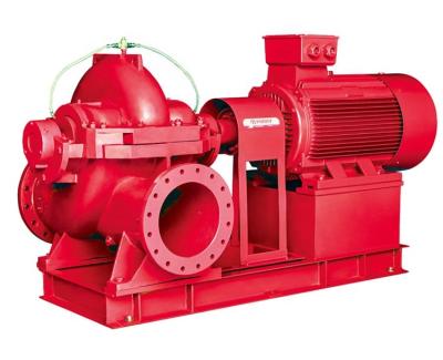 China Double Suction Split Case Centrifugal Water Pump Manufacturer for Fire Fighting Pumps à venda