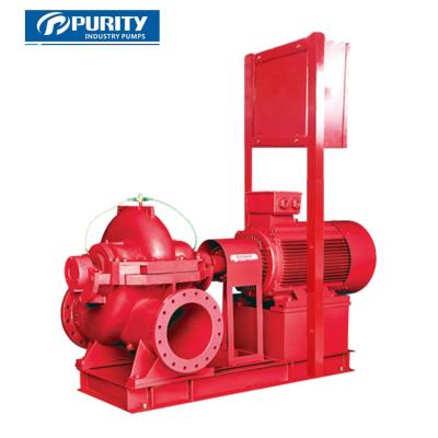 China Large Capacity Horizontal Single Stage Double Suction Split Case Centrifugal Water Pump for sale