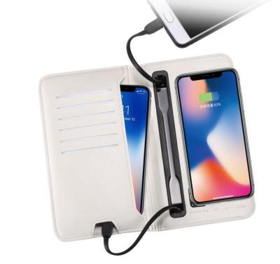 China 2022 Travel Best Gift Wireless Charger Power Bank With Multifunctional Wallet Fast Charger Power Bank for sale