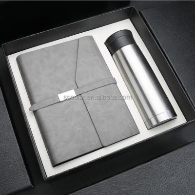 China Luxury Business Gift Business Gift Leather Kit, PU Leather Notebook +Ballpoint Pen+ Pen Drive Business Office Stationery Gift Set for sale