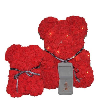 China Teddy Bear Rose Soap Flower Gift for Valentine's Day Mother's Day Gifts for sale