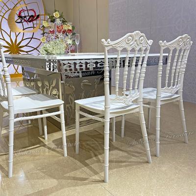 China Latest style wedding furniture modern white PP chair design for restaurant for sale