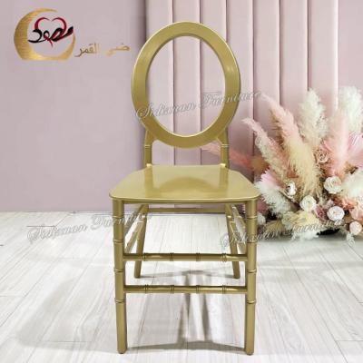 China Luxury wedding banquet stacking plastic pp dining o back reception chair for sale