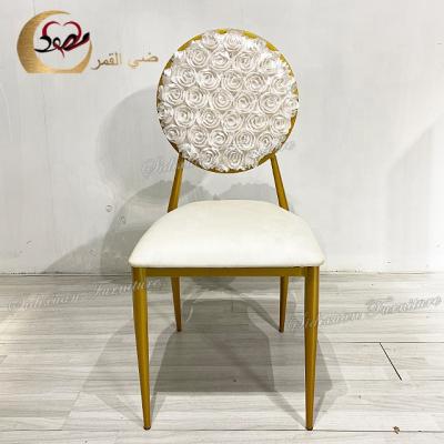 China Wholesale metal frame wedding luxury party lotus flower shaped chair for sale