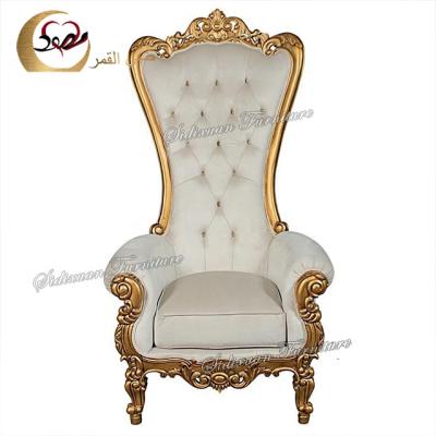 China Italian royal furniture luxury king queen thrown chairs throne seating for sale