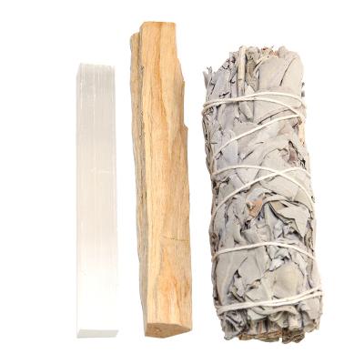 China Californian Incense Chinese Incense Meditation Selenite Bundles Sage Stain Stick Bundles Kit White Sage for sale