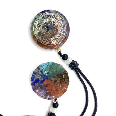 China Fengshui Reiki Healing Quartz Stone Pendant Necklace Colorful Pendant Crystal for sale