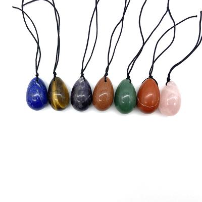 China Promotional Custom China Logo Kegel Exercise Jade Yoni Egg Yoni Eggs in Semi-Precious Crafts for sale