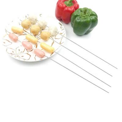 China Easily Cleaned SK-6535 13.4-Inch Stainless Steel BBQ Needle Sticks BBQ Skewer for sale