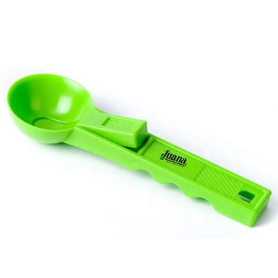 China IC-0990 Logo Custom Plastic Viable Promotional Printed Pump Ice Cream Scoop for sale