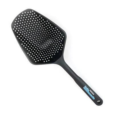 China Promotional Viable NY-3897 Large Scoop Logo Printed Heat Resistant Nylon Strainer Custom High Temperature Resistance Colander Pasta for sale