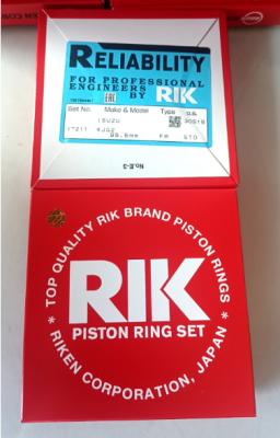 China Alloy Steel RIK Piston Rings With Isuzu 4JG2 17211 8-97080-215-0 Mitsubishi 4M50 ME995590 20100 for sale