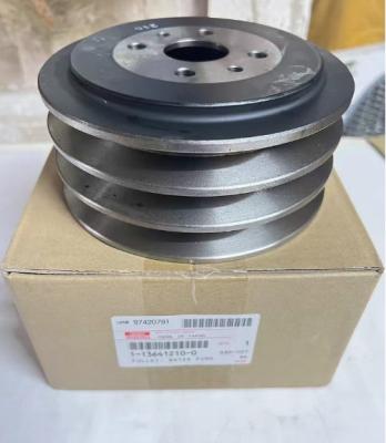 China Isuzu 6BG1 water pump pulley 1-13641210-0, timing cover 1-11321079-0, timing base plate , fan belt 1-13671499-0 for sale