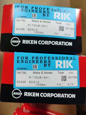 China Mitsubish Fuso 6d31 4d31 RIK Piston Rings Japan Rik 20435 Me997485 for sale