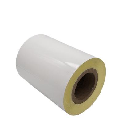 China Waterproof Manufacturer Adhesive Sticker Paper Glossy Self Adhesive Cast Coated Sticker Paper Roll for sale