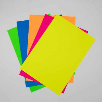 China A4 Copy Paper Label Waterproof Fluorescent Paper Sticker for sale