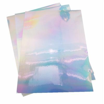 China Factory Supply Waterproof Self Adhesive Laser Vinyl Holographic Sheet Directly For Inkjet Laser Printer for sale