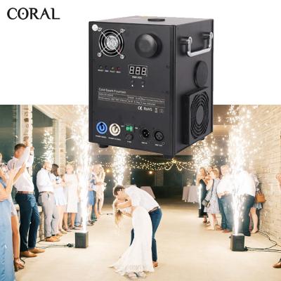 China Theme Park Wedding Machine Smokeless Fireworks 750W Indoor Smellless Cold Spark Machine For DJ Light for sale