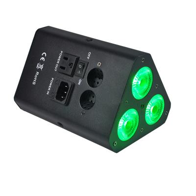 China Easy installation led par can light 3x18w led uplights RGBWA battery wireless par dmx dmx uv lighting DJ for sale