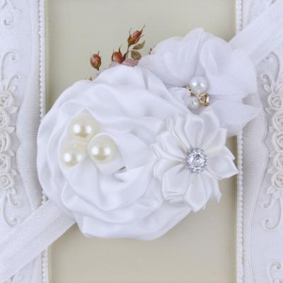 China Wholesale Baby Rose Hair Jewelry Handmade Knot Baby Headband Hair Accessories Kids Headband Baby for sale