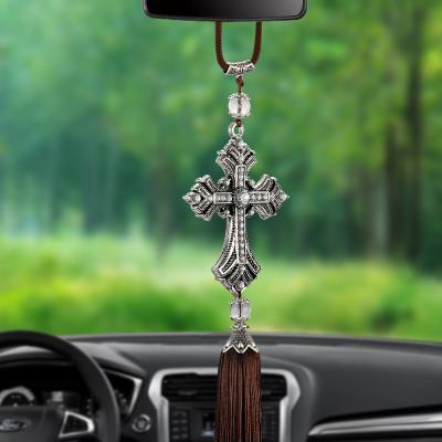 China Fashion Car Christian Car Rear View Mirror Pendant Hanging Car Styling Auto Accessories Decoration for sale