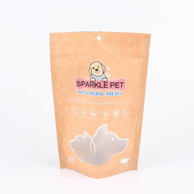 China Custom Recyclable Plastic Dog Cat Pet Treats Food Packaging Bag Pouch Stand Up Zipper Lock Bag for sale