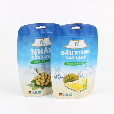 China Food Grade Recyclable Custom Stand Up Bag Plastic Pouch Freeze Dried Fruit Food Packaging Zipper Bags for sale