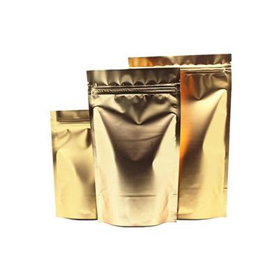 China Zipper Barrier Bag Holder Tote Barrier Top Metallic Mylar Aluminum Foil PE Food Package Accepted Custom Barrier Pouch Size for sale