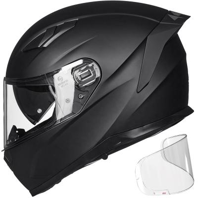 China Motorcycling ILM Motorcycle Snowmobile Full Face Pinlock Helmet Insert Dual Visor Fog Motocross ATV Casco For Men Women DOT Model-129DV for sale