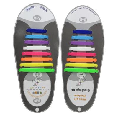 China No Tie Fashion Hot-selling No Tie Laces Silicone Shoe Lace for sale