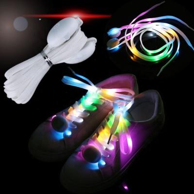 China Wholesale Glowing Glowing Light Glowing Light Flashing Flashing Led Laces Shiny Wholesale Glow Shoe Laces Platube for sale