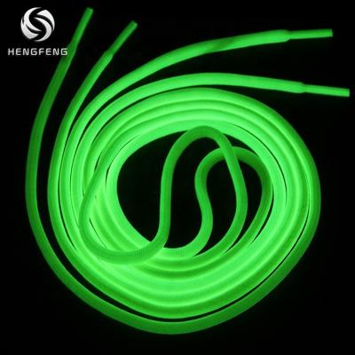 China Wholesale Round Glow In The Dark Glowing Fluorescent Luminous Shoe Laces Round Shoe Laces for sale