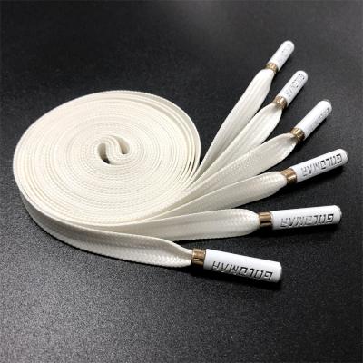 China Viable Braided With Tips 10mm Hoodie For Clothing Belt Strong Tension Nylon Quick Wax White Cord for sale