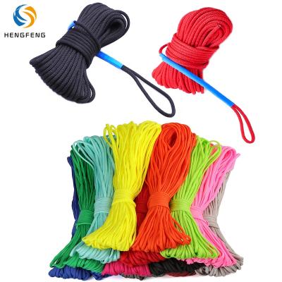 China 6mm 1mm-20mm Outdoor Working Wholesale Color Paracord Tie Rope Braid Polyester Nylon Outdoor Round Rope for sale