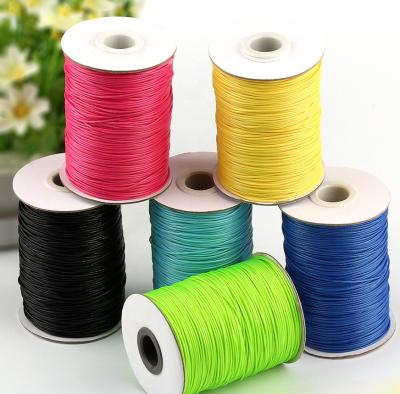 China Diy Polyester Wax Linhasita Viable Braided Jewelry Rope Decorative To 2mm Polyester Rope for sale